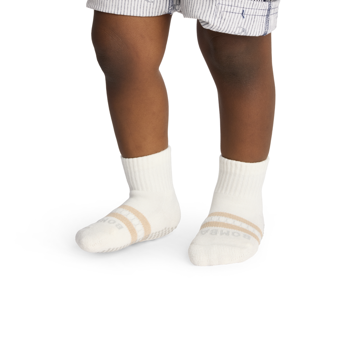 Bombas Toddler Solids Gripper Calf Socks 4-Pack - Kids Non-Slip Socks