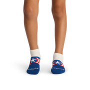 Marvel Bombas Youth Ankle Socks 4-Pack Gift Box - Captain America Iron Man Hulk Spider-Man