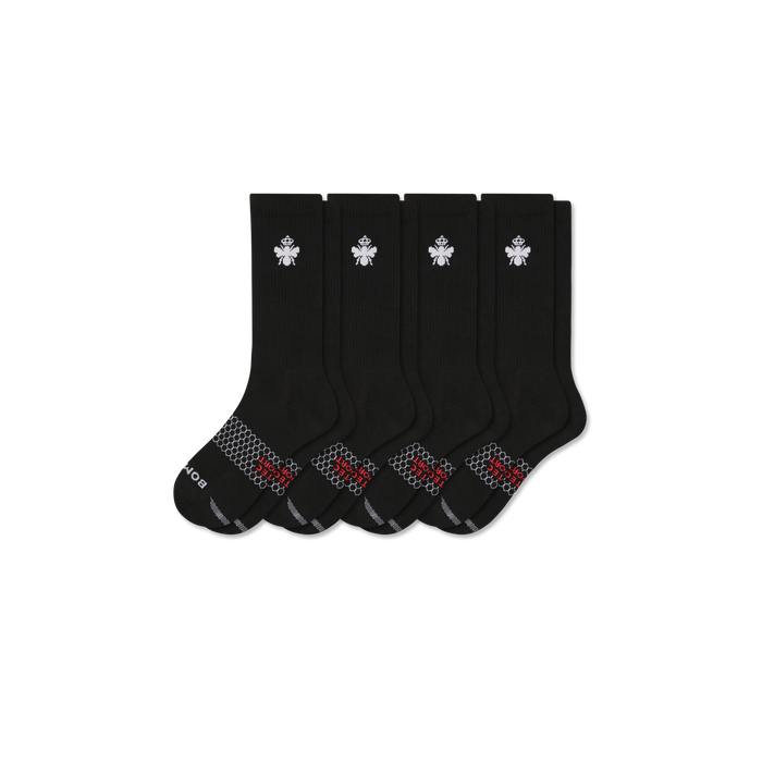 Bombas Women's All Sport Calf Socks 4-Pack, Cushioned Athletic Socks