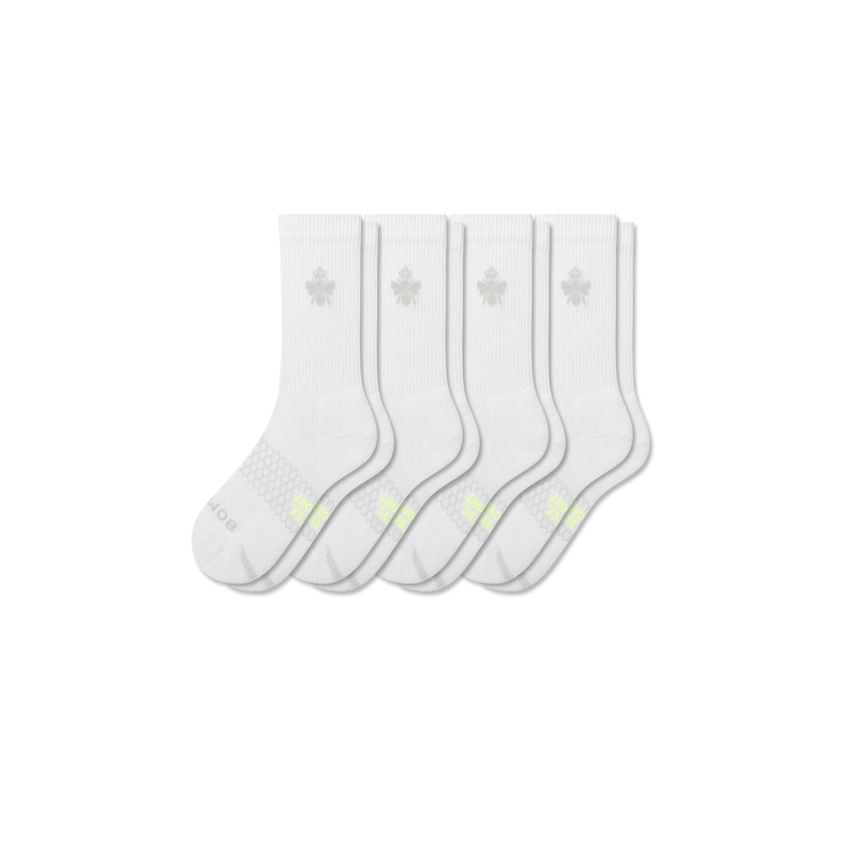 Bombas Youth All Sport Calf Socks 4-Pack - Kids Midweight Athletic Socks