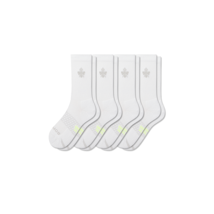 Bombas Youth All Sport Calf Socks 4-Pack - Kids Midweight Athletic Socks
