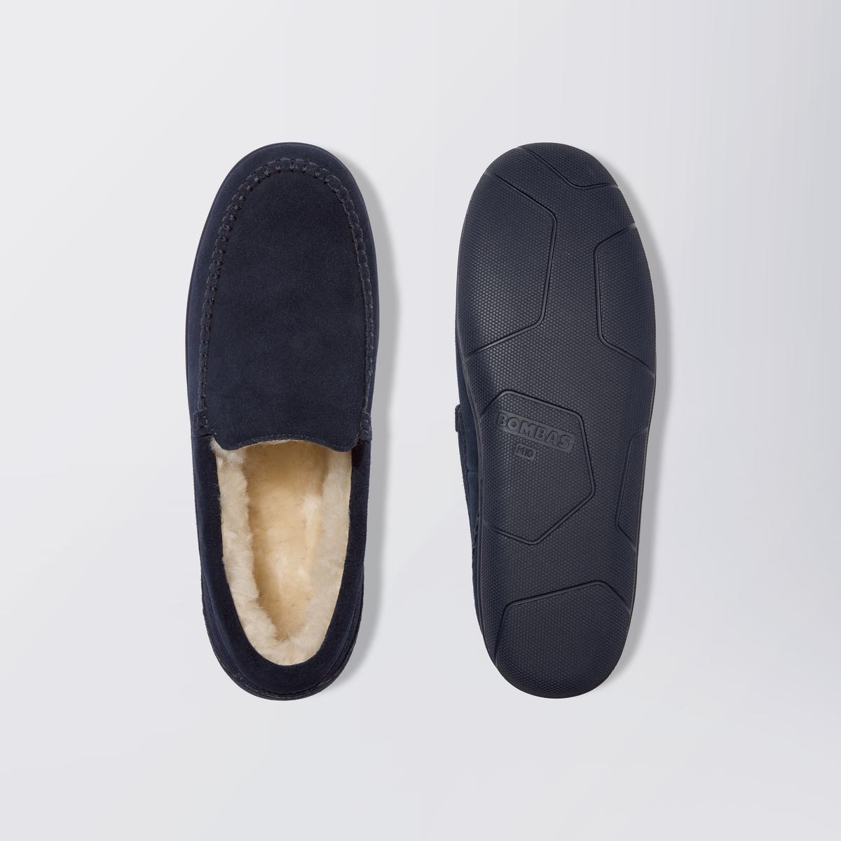 Bombas Men's Suede Moccasin Slipper