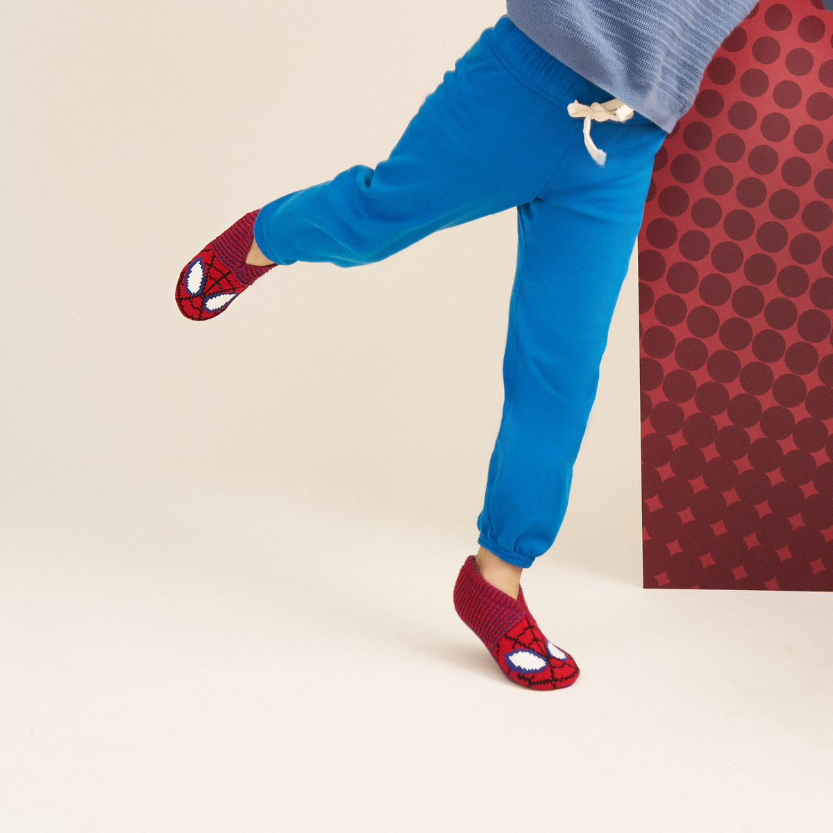 Marvel Bombas Youth Gripper Slipper - Kids Non-Slip Slippers