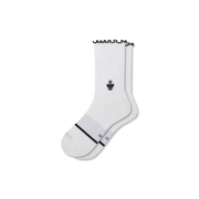 Bombas Women's Ruffle Sport Half Calf Socks, Lightweight Breathable Athletic Socks