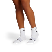 Bombas Women's Ruffle Sport Half Calf Socks 3-Pack, Lightweight Athletic Socks