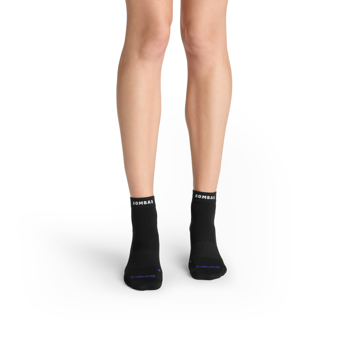 Bombas Women's RunPro Quarter Socks 6-Pack, Targeted Compression Running Socks