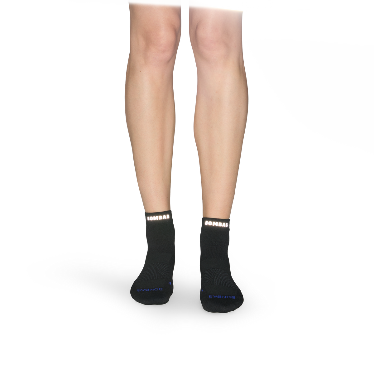 Bombas Women's RunPro Quarter Socks 3-Pack, Targeted Compression Running Socks
