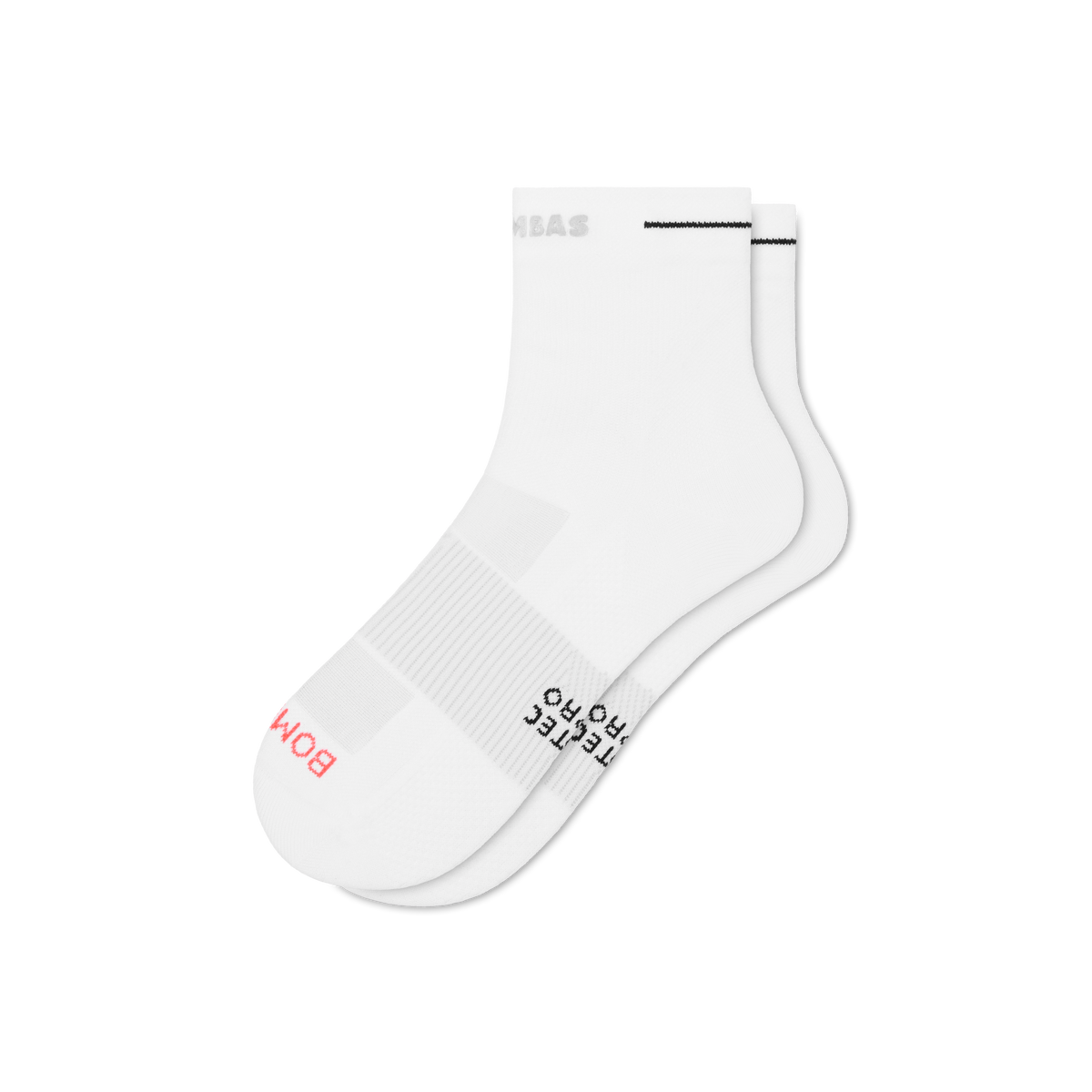 Bombas Women's RunPro Quarter Socks, Targeted Compression Running Socks