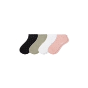 Bombas Women's Scallop Lightweight Ankle Sock 4-Pack