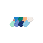 Bombas Youth Lightweight Ankle Socks 4-Pack - Kids Flat Knit Socks