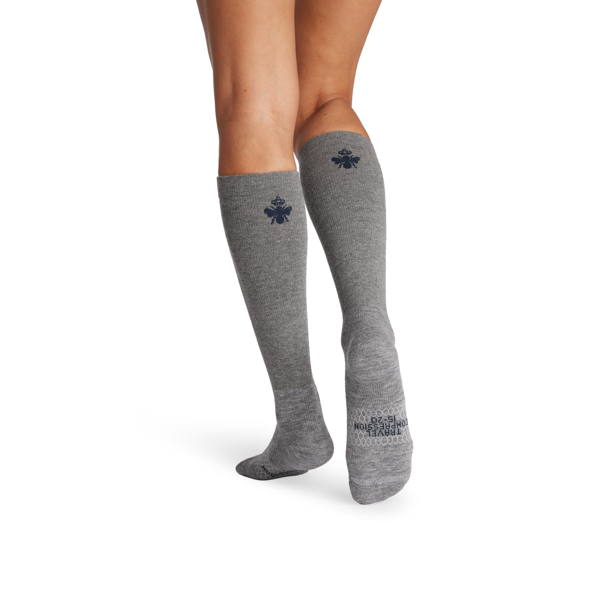 Bombas Men's Travel Compression Knee High Socks 6-Pack 15-20mmHg