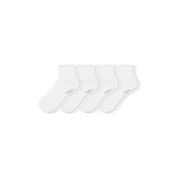 Bombas Youth Ruffle Rib Quarter Socks 4-Pack