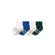 Bombas Toddler Solids Gripper Calf Socks 4-Pack - Kids Non-Slip Socks