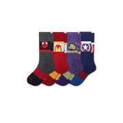 Marvel Bombas Adult Calf Socks 4-Pack