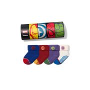 Marvel x Bombas Baby Gripper Socks 4-Pack Gift Box (6-12 Months)