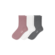 Bombas Women's Scallop Half Calf Sock 3-Pack