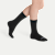 Bombas Youth Lightweight Calf Socks 4-Pack - Kids Flat Knit Seamless Toe Socks