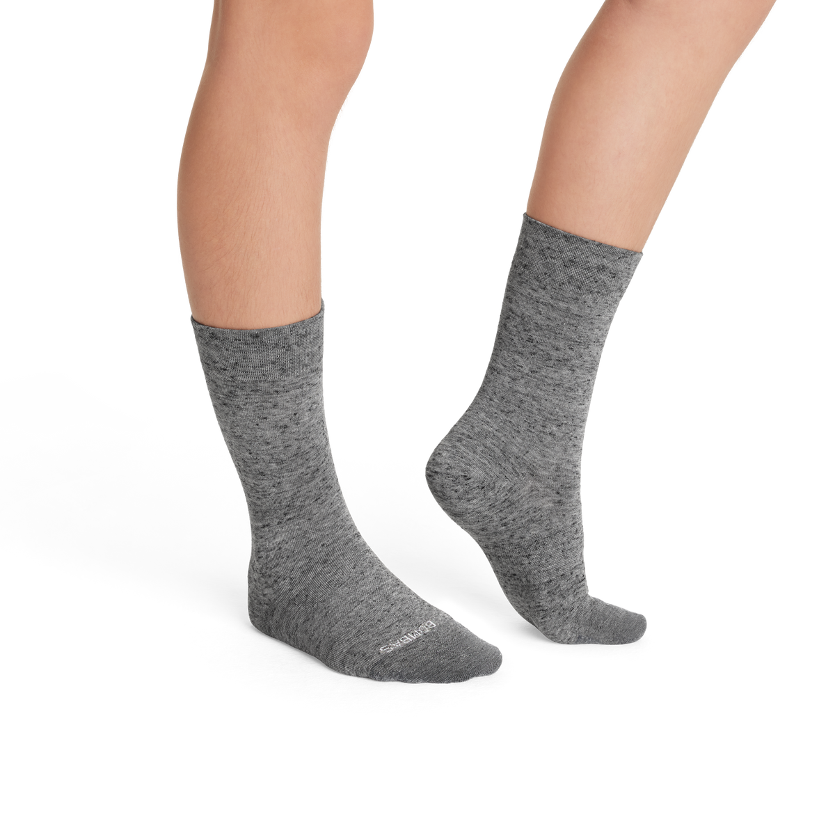 Bombas Youth Lightweight Calf Socks 4-Pack - Kids Flat Knit Seamless Toe Socks