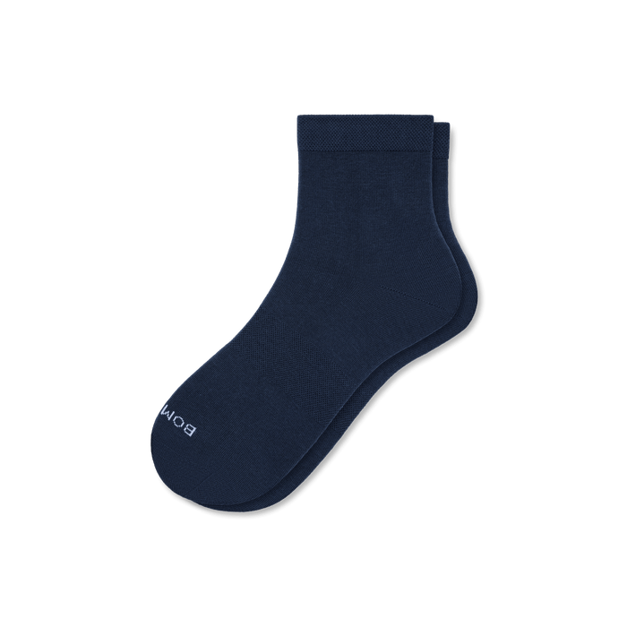 Bombas Women's Lightweight Quarter Socks - Ultra Lightweight Flat Knit Socks