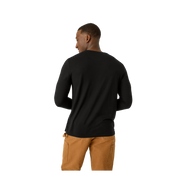 Bombas Men's Merino Wool Blend Crew Neck Long Sleeve T-Shirt 3-Pack