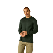 Bombas Men's Merino Wool Blend Crew Neck Long Sleeve T-Shirt