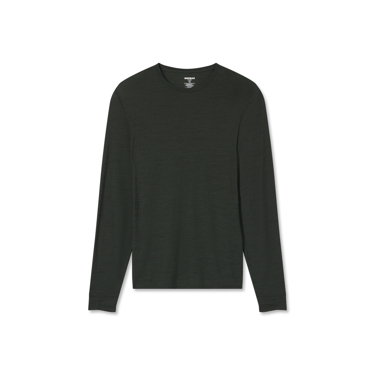 Bombas Men's Merino Wool Blend Crew Neck Long Sleeve T-Shirt