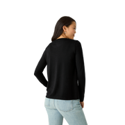 Bombas Women's Merino Wool Blend Crew Neck Long Sleeve T-Shirt 3-Pack