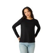 Bombas Women's Merino Wool Blend Crew Neck Long Sleeve T-Shirt 3-Pack