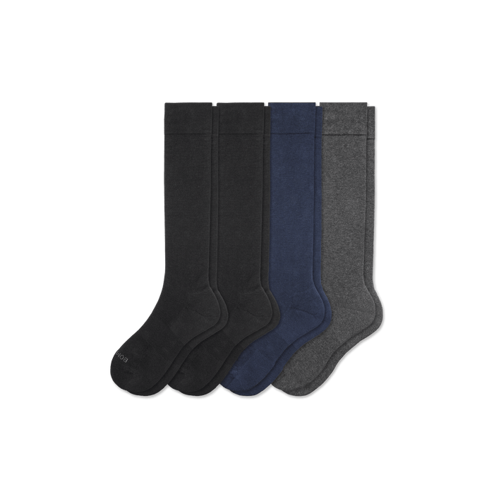 Bombas Men's Dress Over the Calf Sock 4-Pack