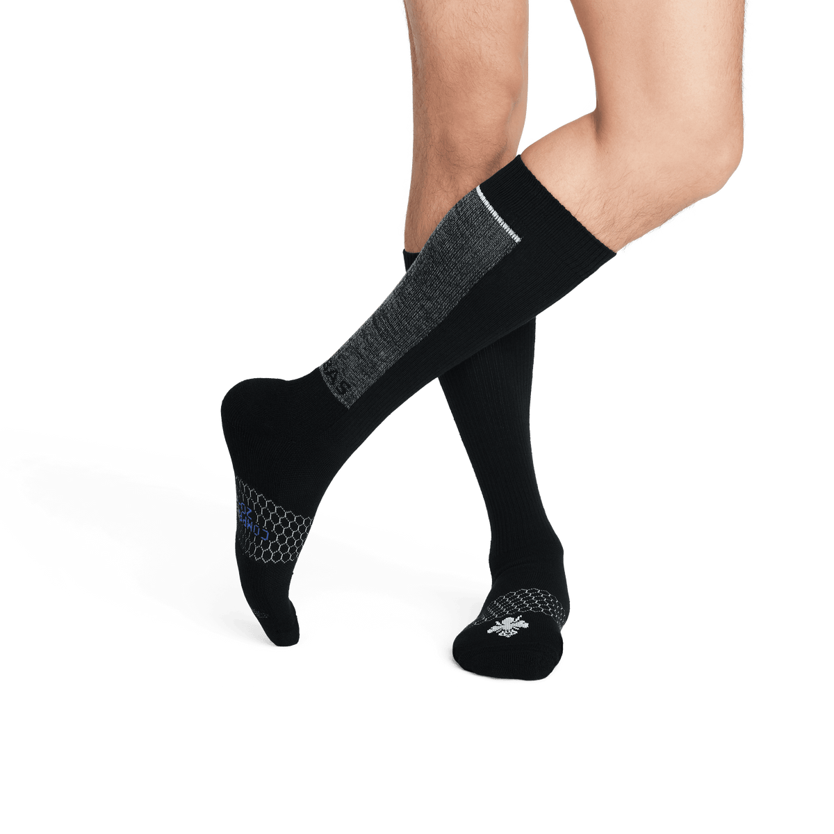 Bombas Men's Medical Grade Compression Knee High Sock 6-Pack 20-30mmHg
