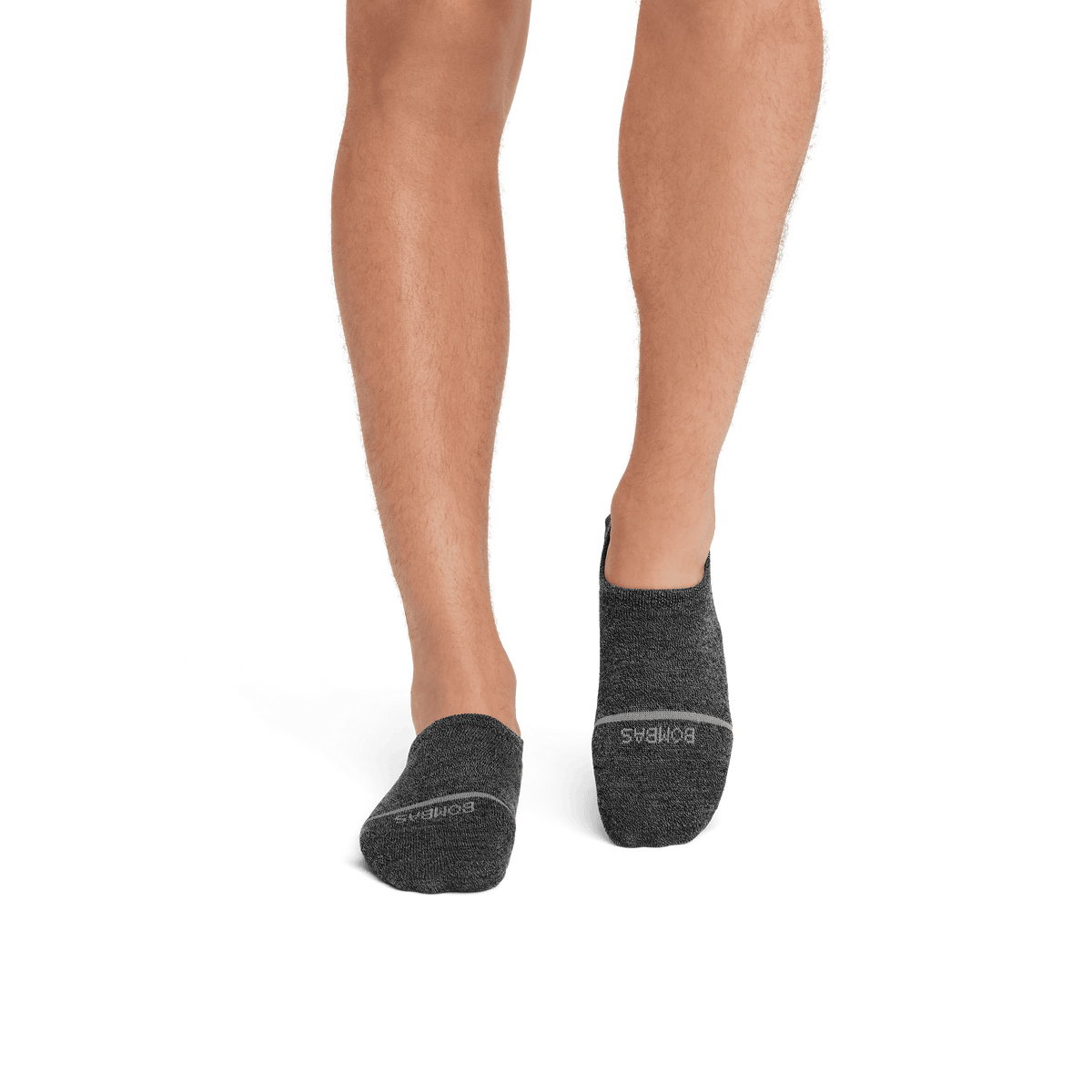Bombas Men's Lightweight Merino Wool Blend No Show Sock 4-Pack