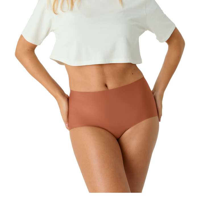 Bombas Women's No Show High Rise Full Brief