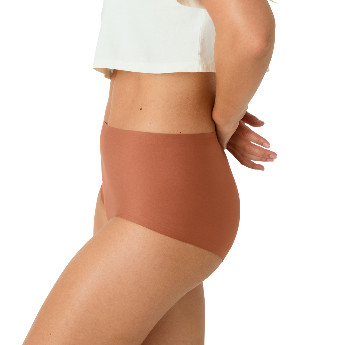 Bombas Women's No Show High Rise Full Brief