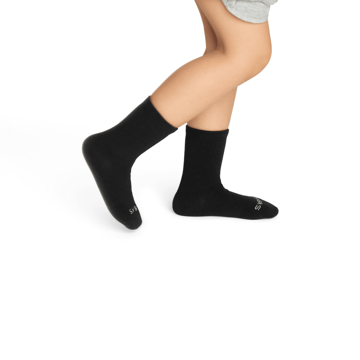Bombas Junior Lightweight Calf Socks 4-Pack - Kids Seamless Toe Thin Socks