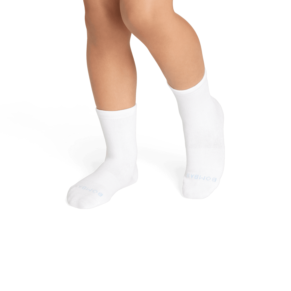 Bombas Junior Lightweight Calf Socks 8-Pack - Kids Seamless Cotton Socks