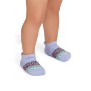 Bombas Toddler Tri-Block Gripper Ankle Socks 6-Pack - Kids Non-Slip Socks