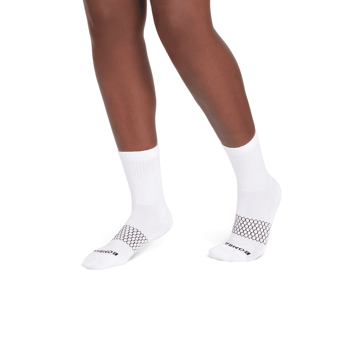Bombas Women's Solids Half Calf Socks 8-Pack - Midweight Cushioned Stay-Up Socks