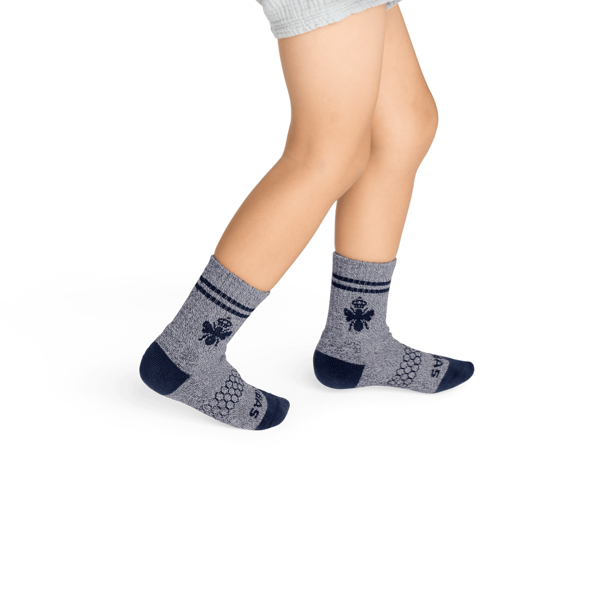 Bombas Junior Originals Calf Socks 8-Pack - Kids Seamless Cotton Socks