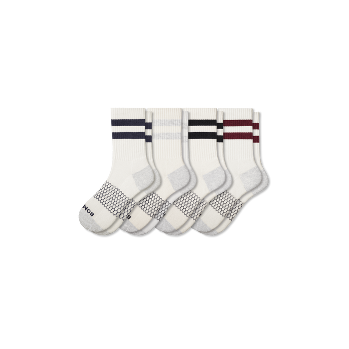 Bombas Men's Vintage Stripes Half Calf Socks 4-Pack