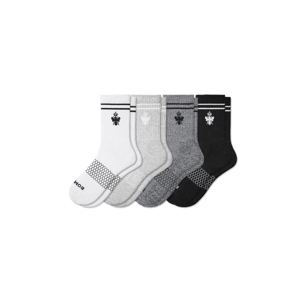 Bombas Men's Originals Half Calf Socks 4-Pack
