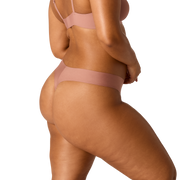 Bombas Women's No Show Plunge Bralette + Thong Pack