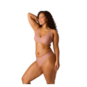 Bombas Women's No Show Plunge Bralette + Thong Pack