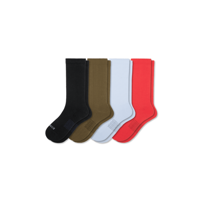 Bombas Men's Modern Rib Calf Socks 4-Pack