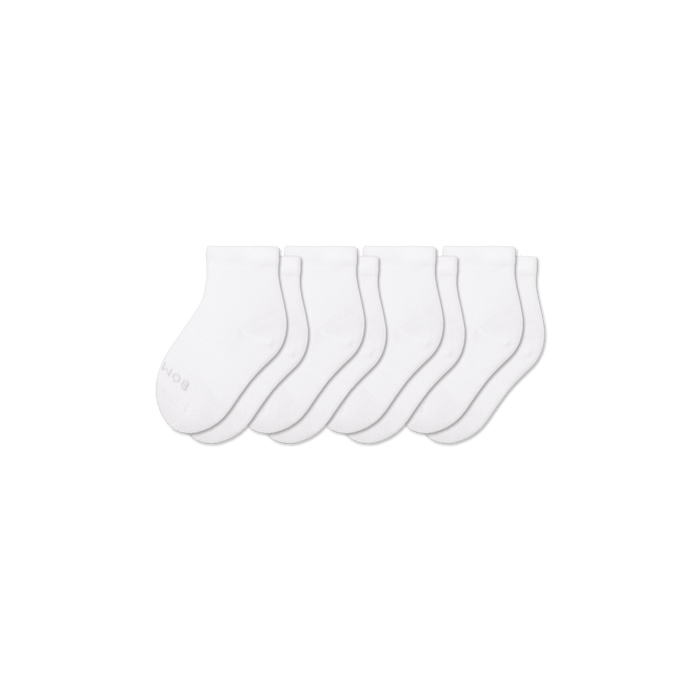 Bombas Toddler Lightweight Calf Socks 4-Pack - Kids Seamless Cotton Socks