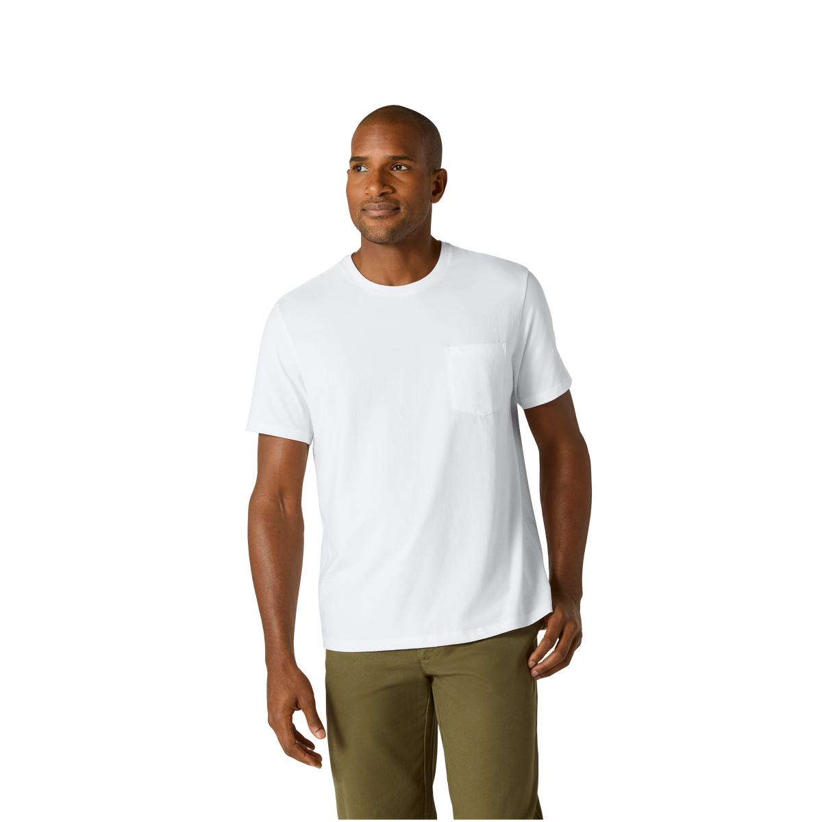 Bombas Men's Pima Cotton Pocket Crew Neck T-Shirt 3-Pack
