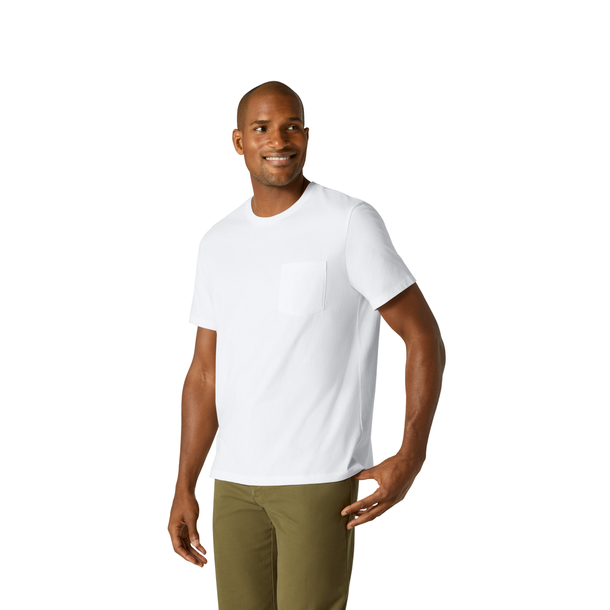 Bombas Men's Pima Cotton Pocket Crew Neck T-Shirt 3-Pack