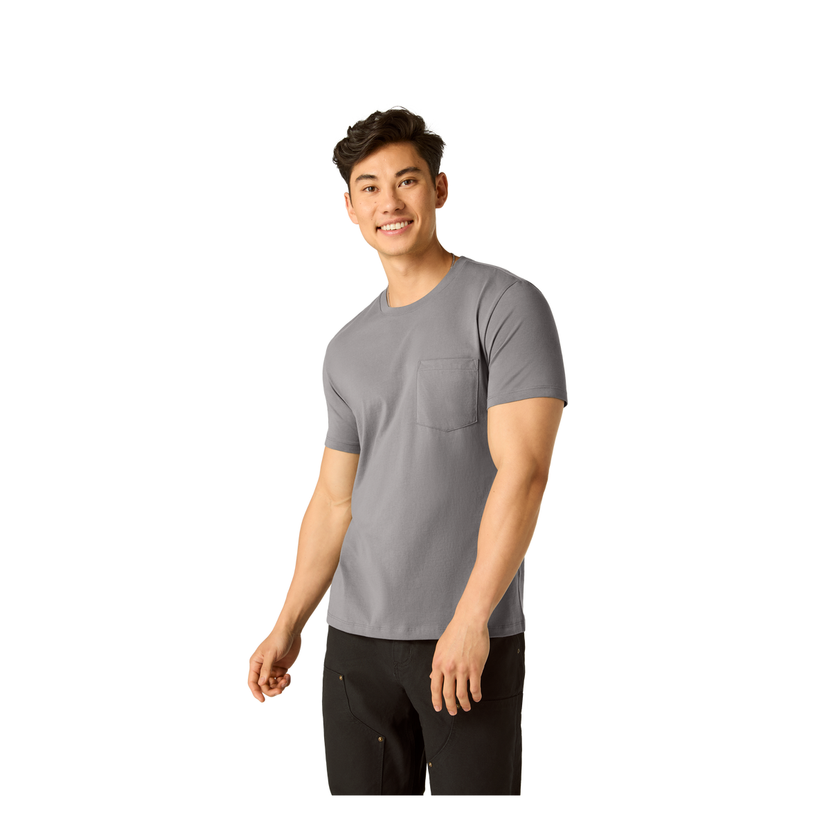 Bombas Men's Pima Cotton Pocket Crew Neck T-Shirt 6-Pack
