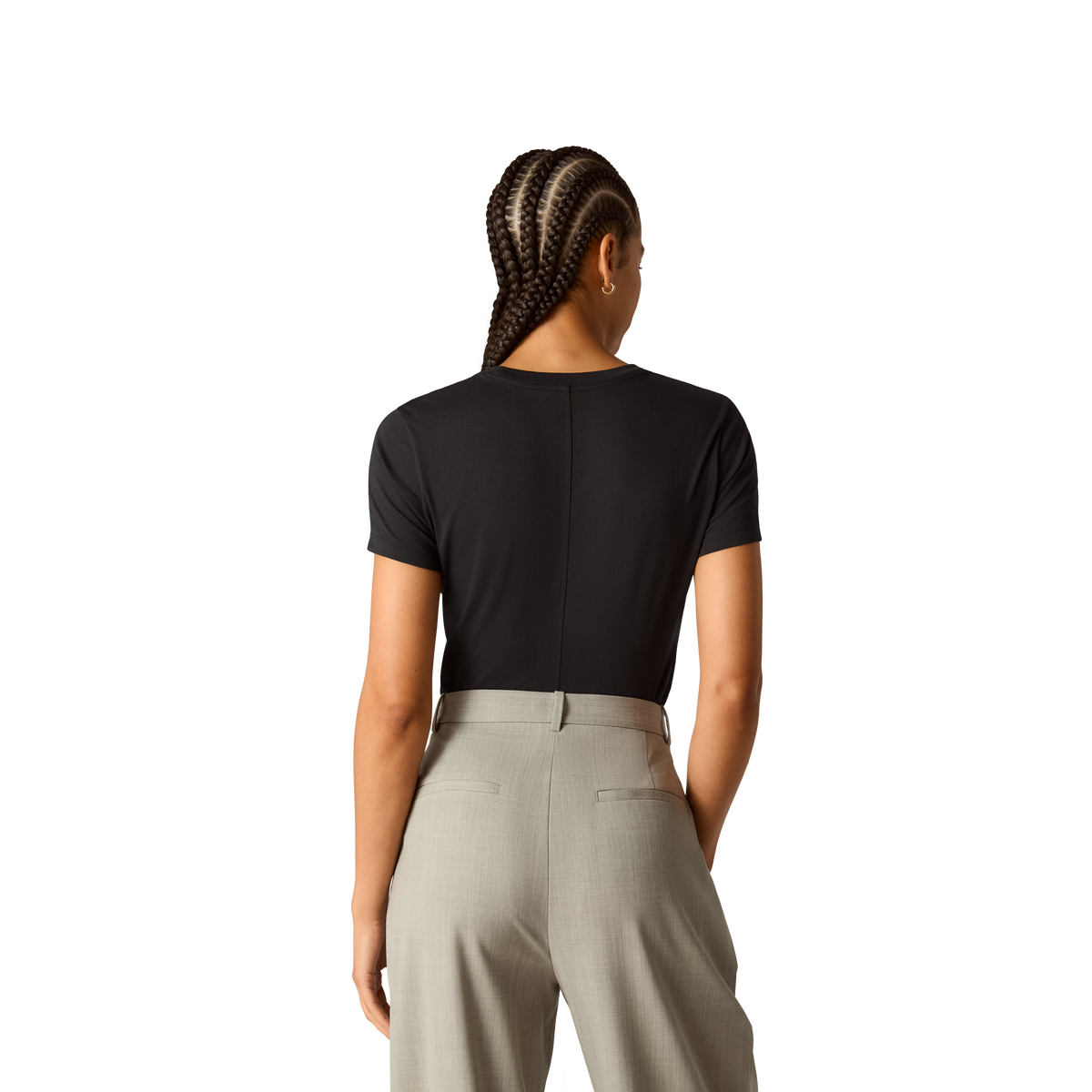 Bombas Women's Pima Cotton Slim Crew Neck T-Shirt
