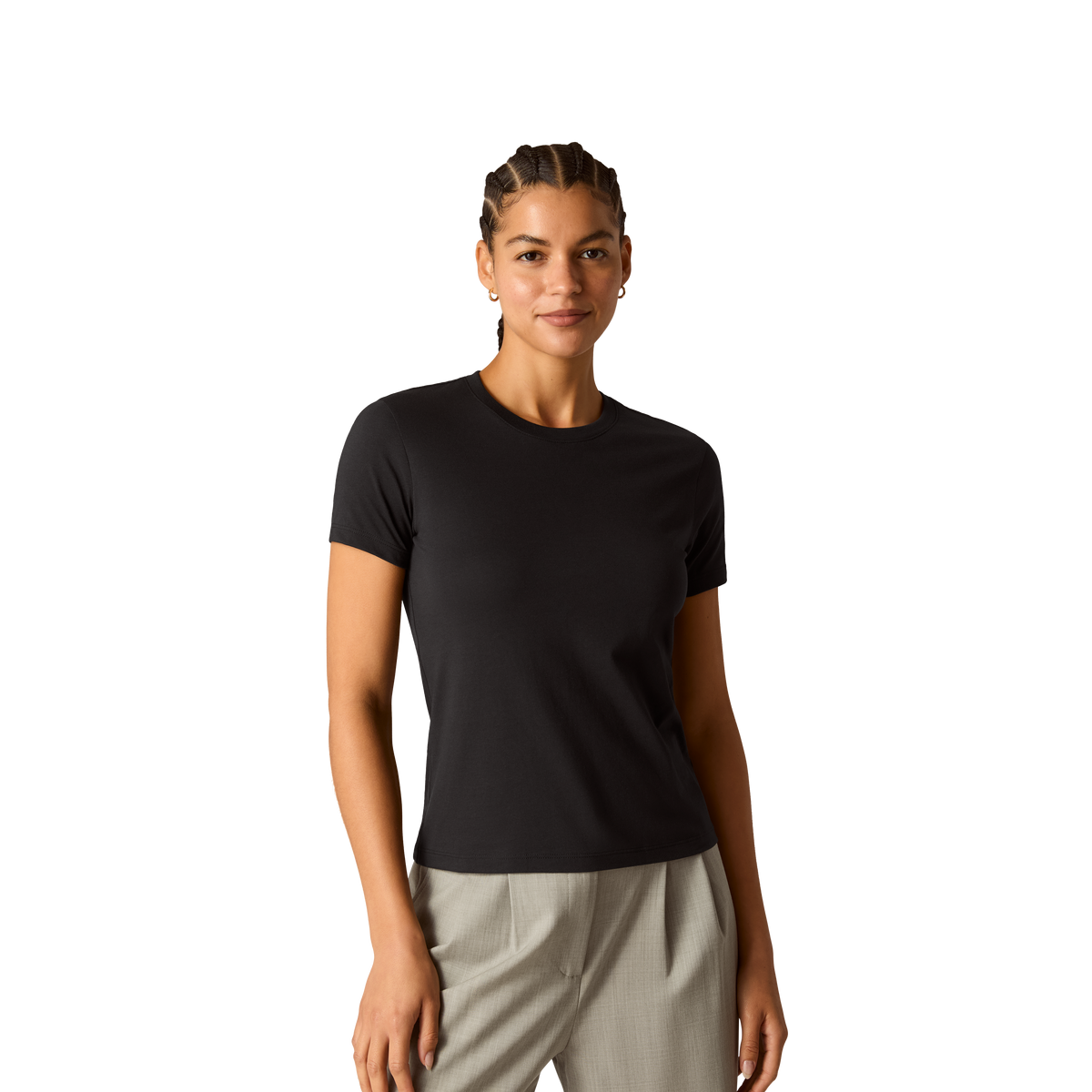 Bombas Women's Pima Cotton Slim Crew Neck T-Shirt 6-Pack