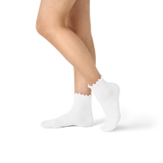 Bombas Women's Ruffle Rib Quarter Socks 8-Pack - Lightweight Frilled Cuff Socks